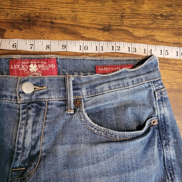 Lucky Brand Jeans Size 4 Sweet N Straight Low Rise Medium Light Wash Stretch - Picture 6 of 11